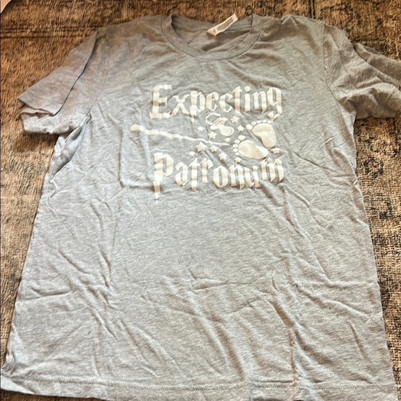 Bella Canvas Tops - Expecting Patronum Gray T-Shirt Size Medium